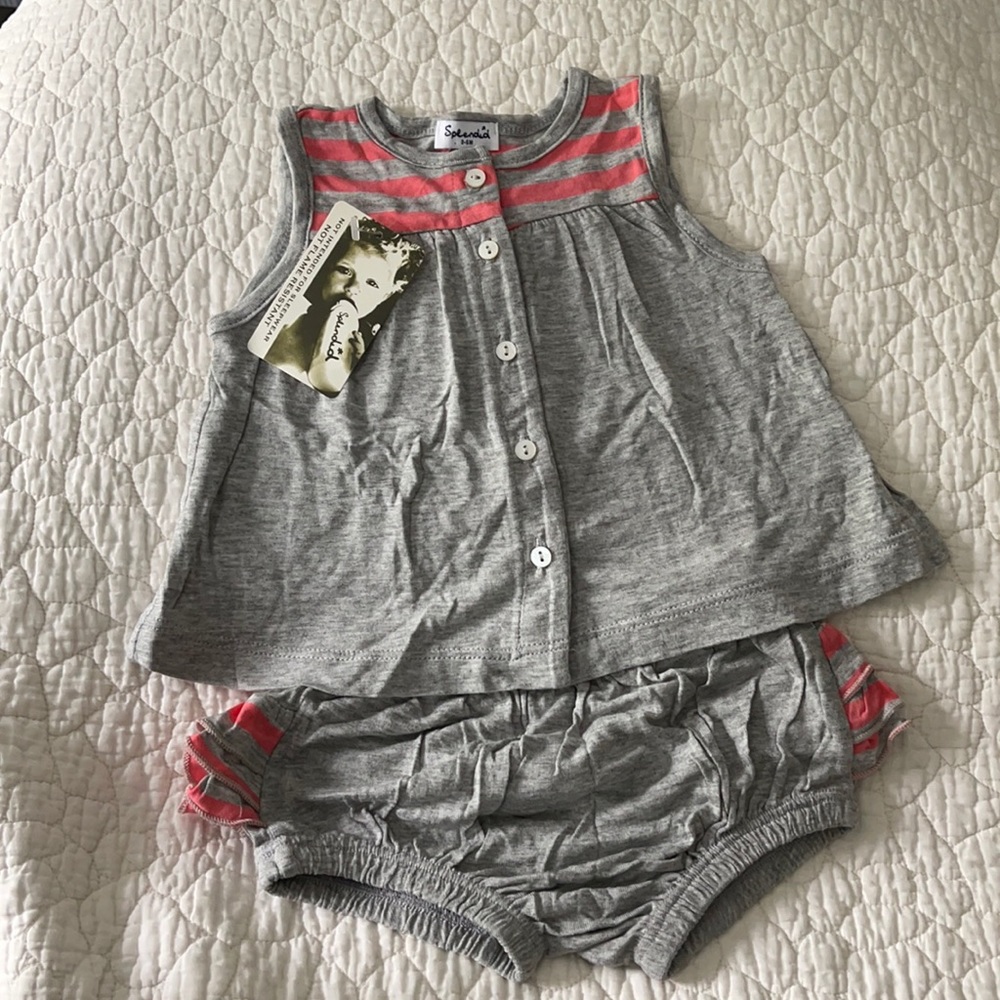NWT 3-6mo Splendid sleeveless tank & short outfit
